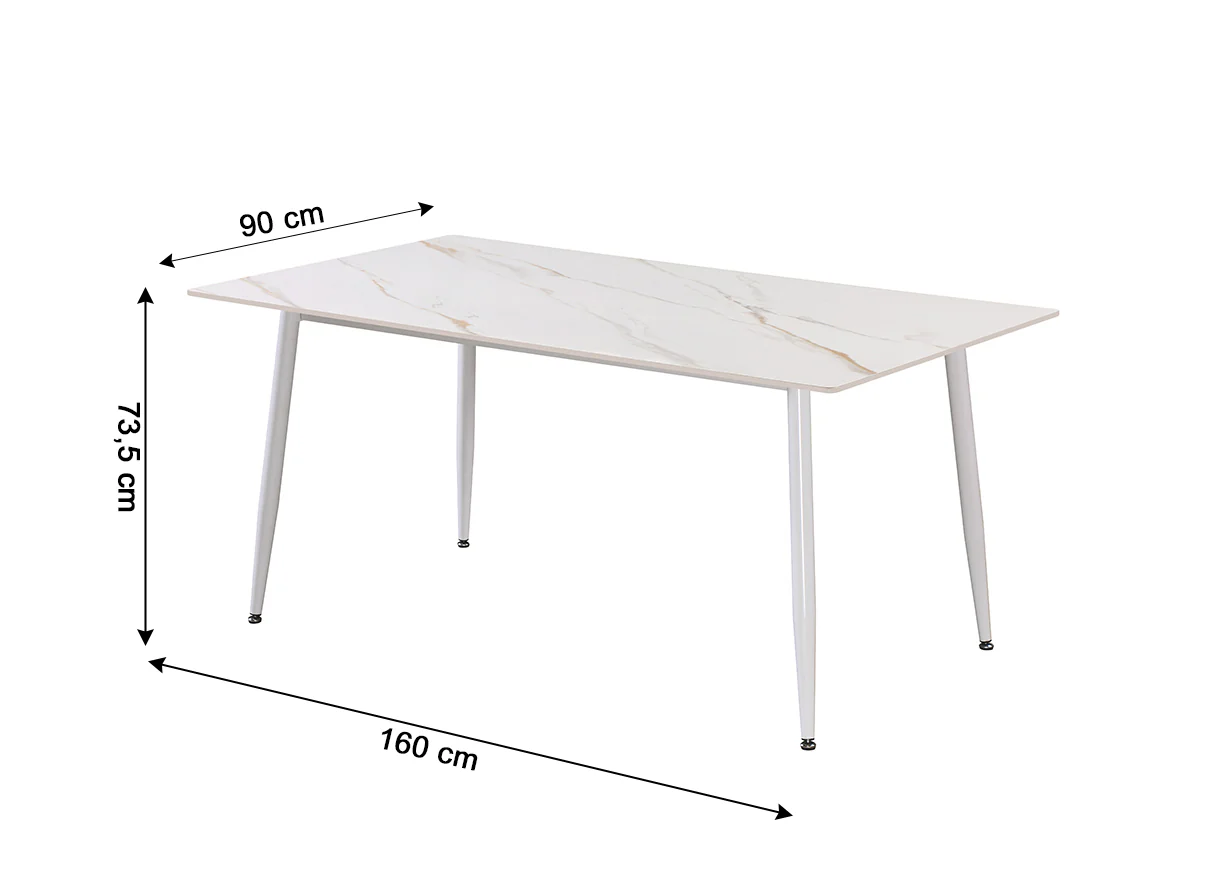 Mesa de Comedor 160cm + 6 Sillas Polipiel - Image 3