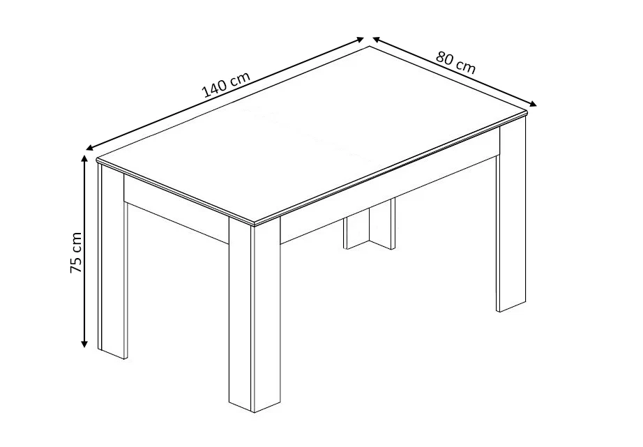 Mesa de Comedor o Cocina Miramy 140cm - Image 4