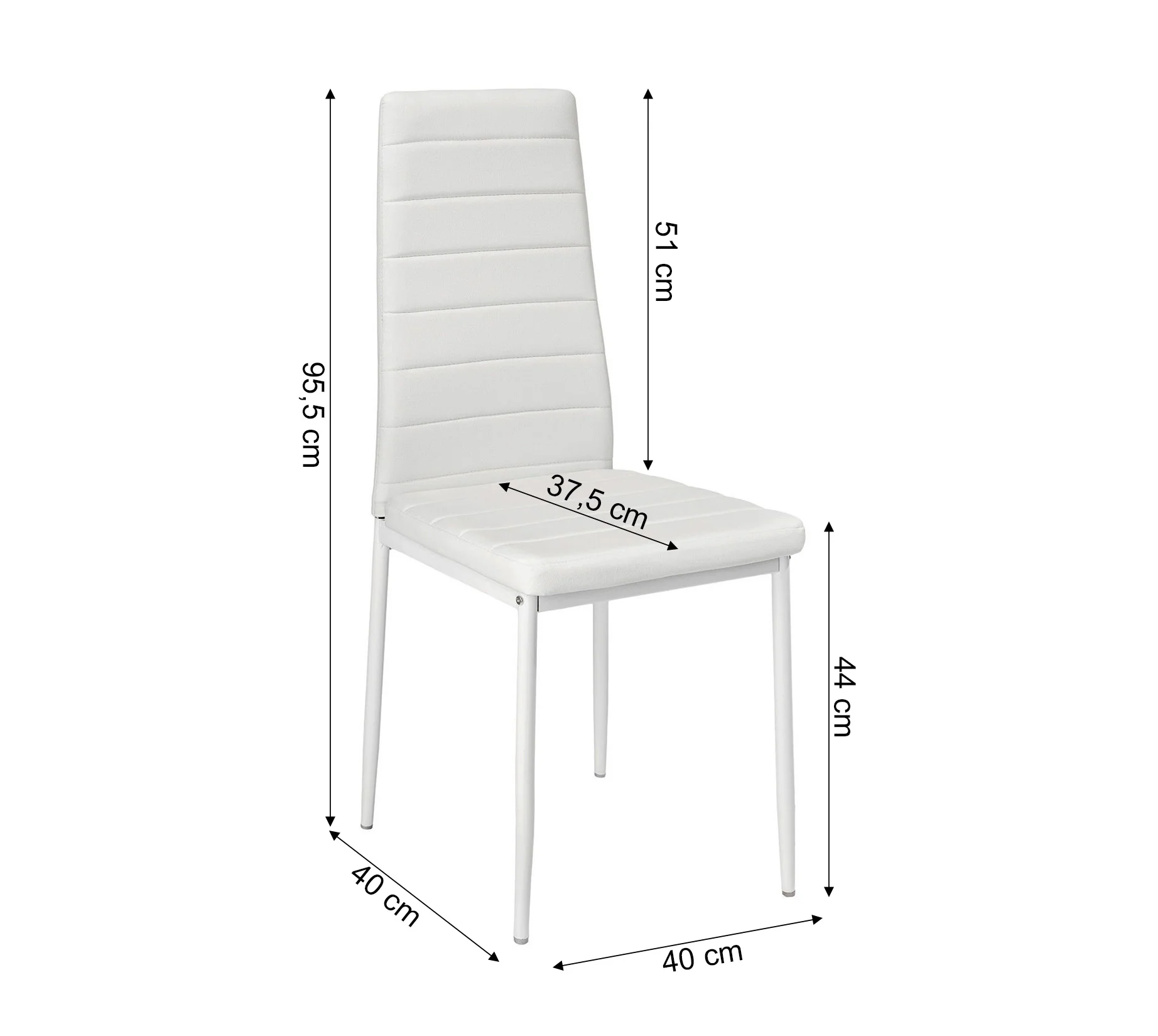 Mesa de Cristal Extensible 170cm + 6 Sillas Polipiel - Image 8