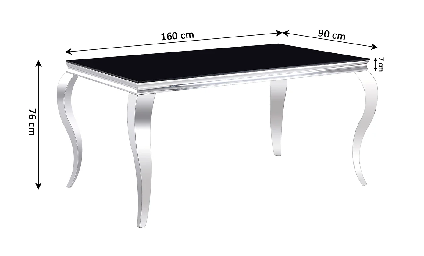 Mesa de Cristal Templado 160cm. Comedor o Cocina - Image 3