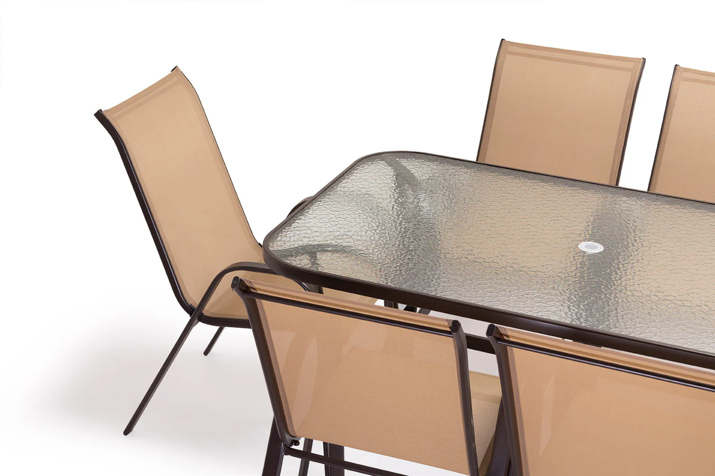 Mesa de Cristal Templado HC + 6 Sillas. Muebles de Jardin y Terraza - Image 7