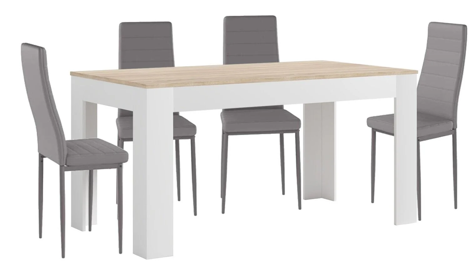 Mesa Extensible de Comedor o Cocina + 4 Sillas en Polipiel/metal - Image 13