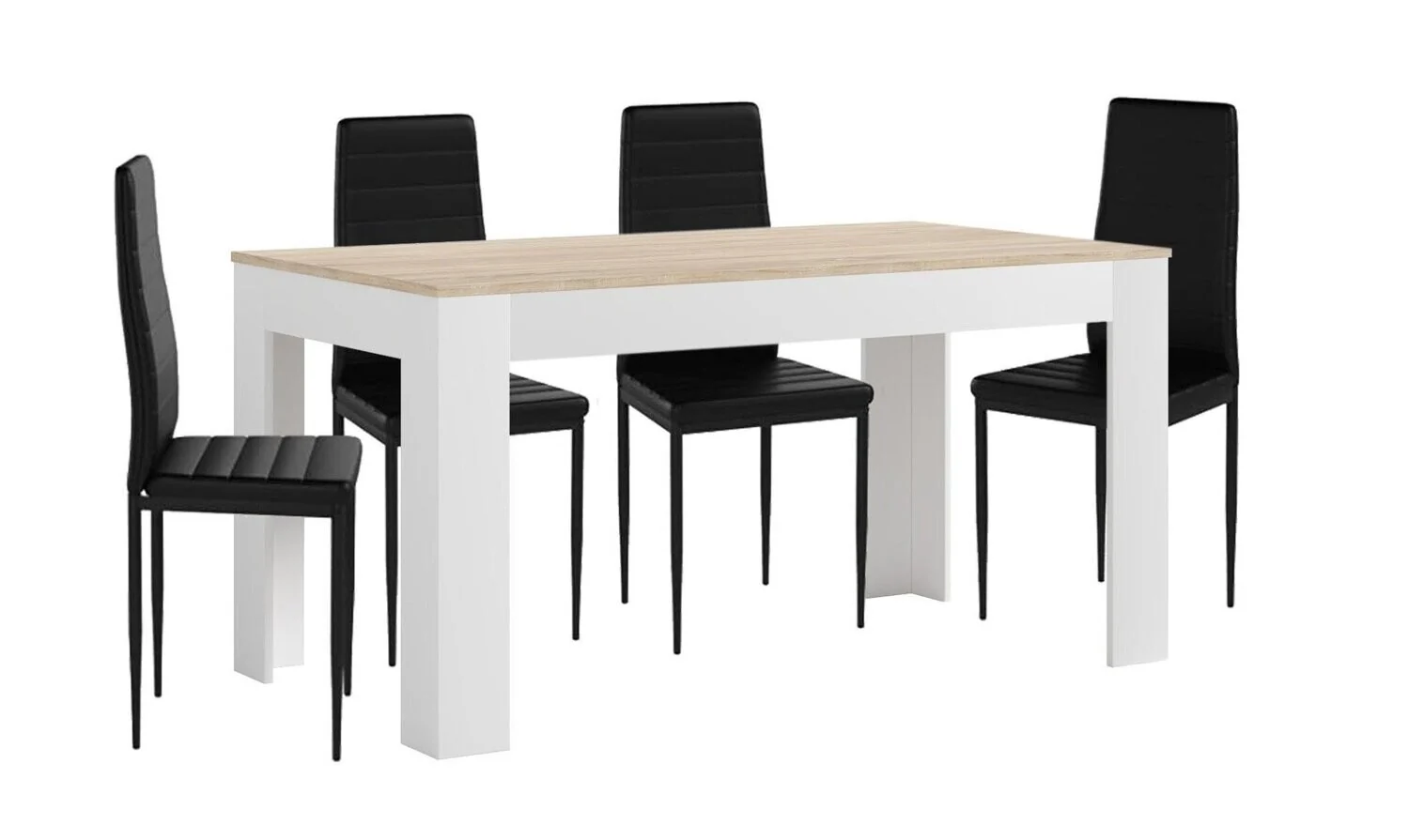 Mesa Extensible de Comedor o Cocina + 4 Sillas en Polipiel/metal - Image 15