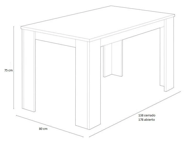 Mesa Extensible de Comedor o Cocina + 4 Sillas en Polipiel/metal - Image 3