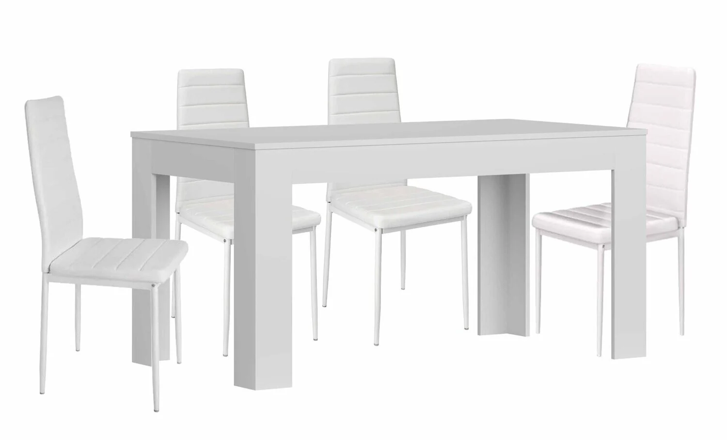 Mesa Extensible de Comedor o Cocina + 4 Sillas en Polipiel/metal - Image 8