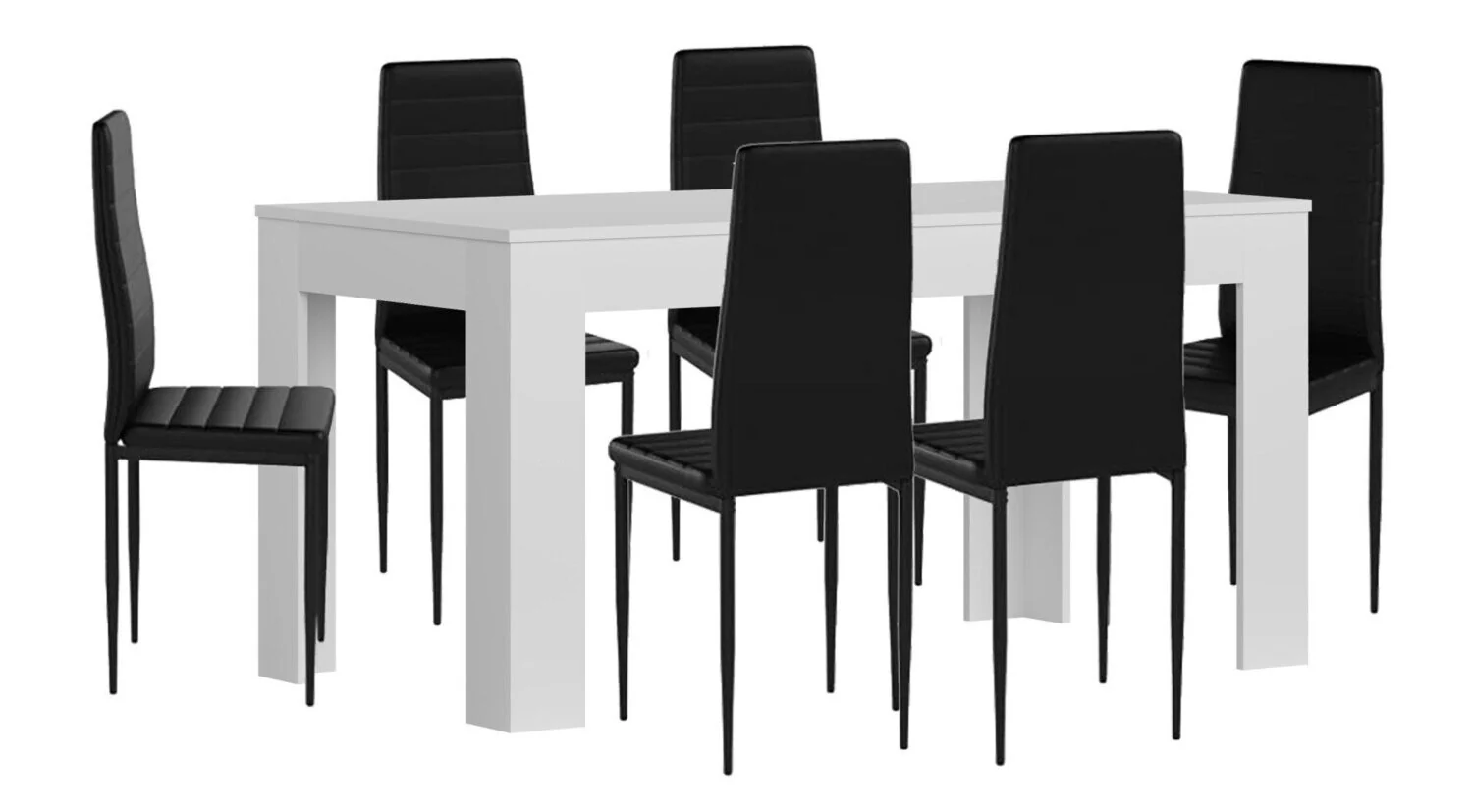 Mesa Extensible de Comedor o Cocina + 6 Sillas en Polipiel/metal - Image 10