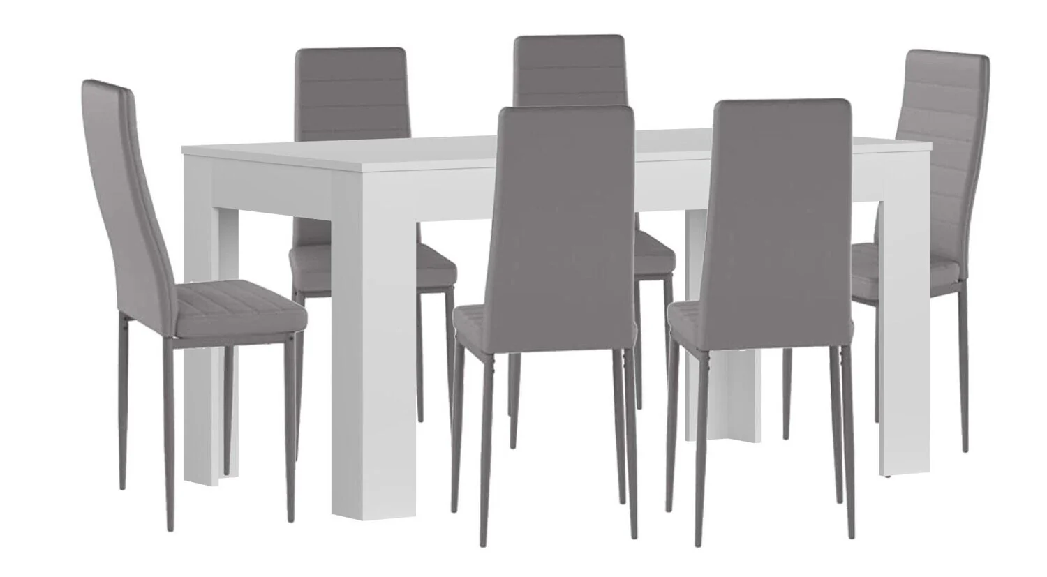 Mesa Extensible de Comedor o Cocina + 6 Sillas en Polipiel/metal - Image 11