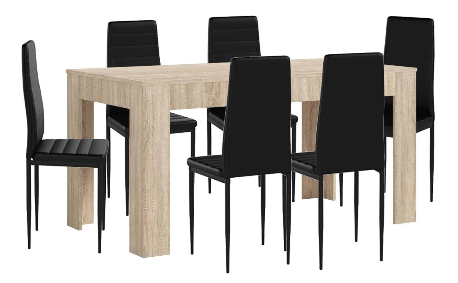 Mesa Extensible de Comedor o Cocina + 6 Sillas en Polipiel/metal - Image 14