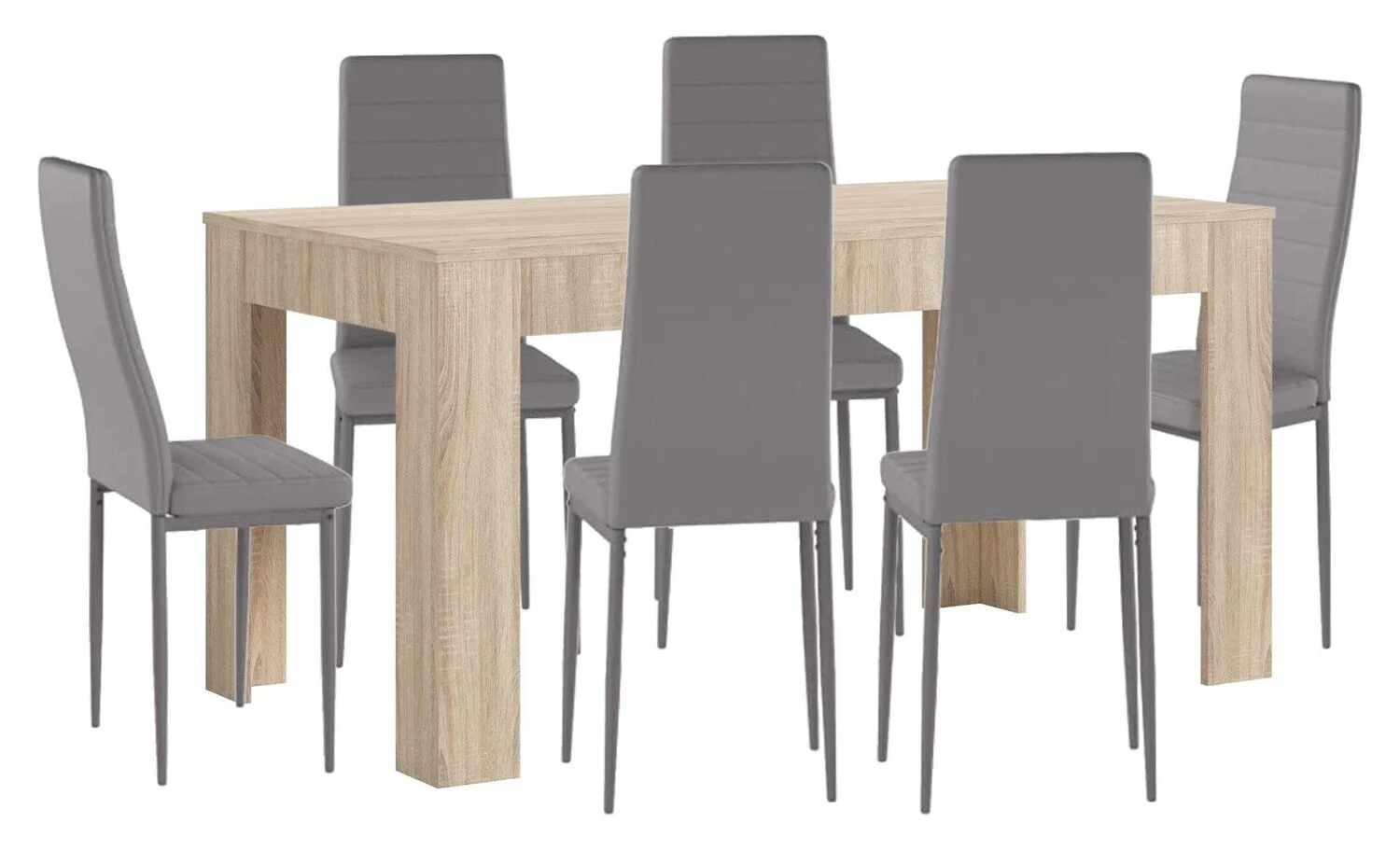 Mesa Extensible de Comedor o Cocina + 6 Sillas en Polipiel/metal - Image 15