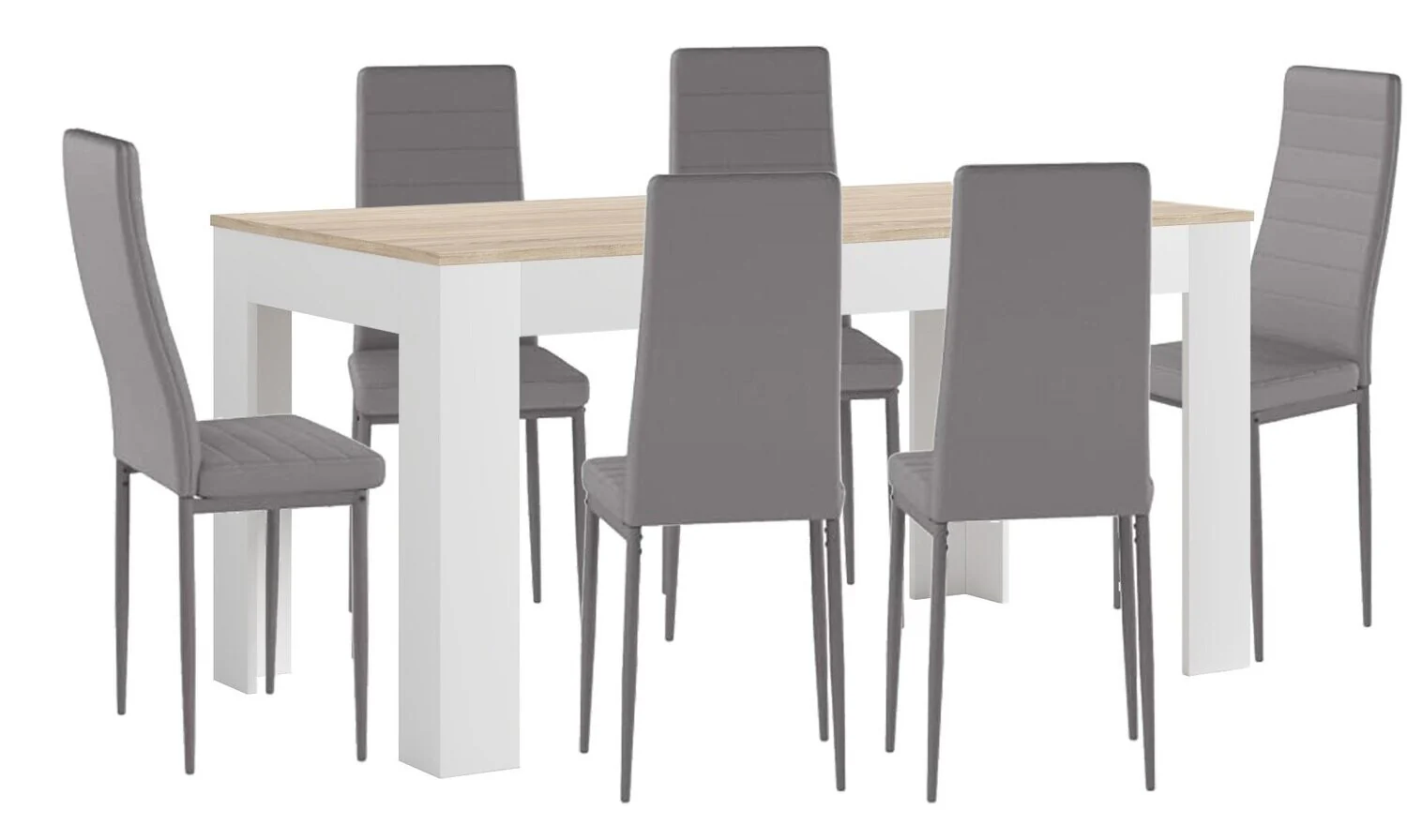 Mesa Extensible de Comedor o Cocina + 6 Sillas en Polipiel/metal - Image 7