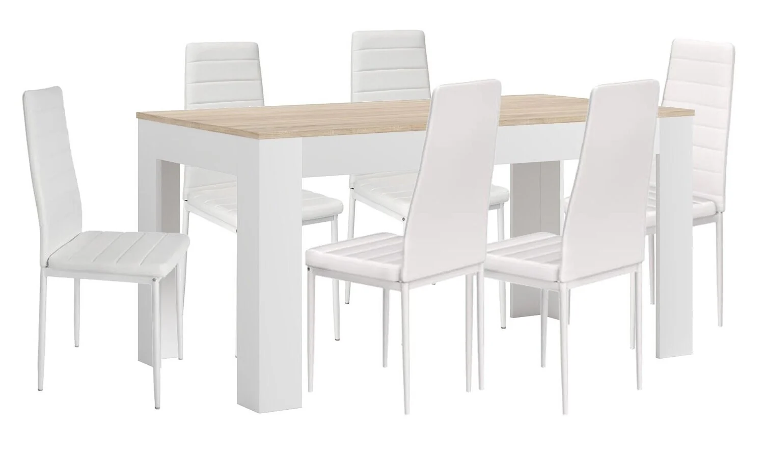 Mesa Extensible de Comedor o Cocina + 6 Sillas en Polipiel/metal - Image 8