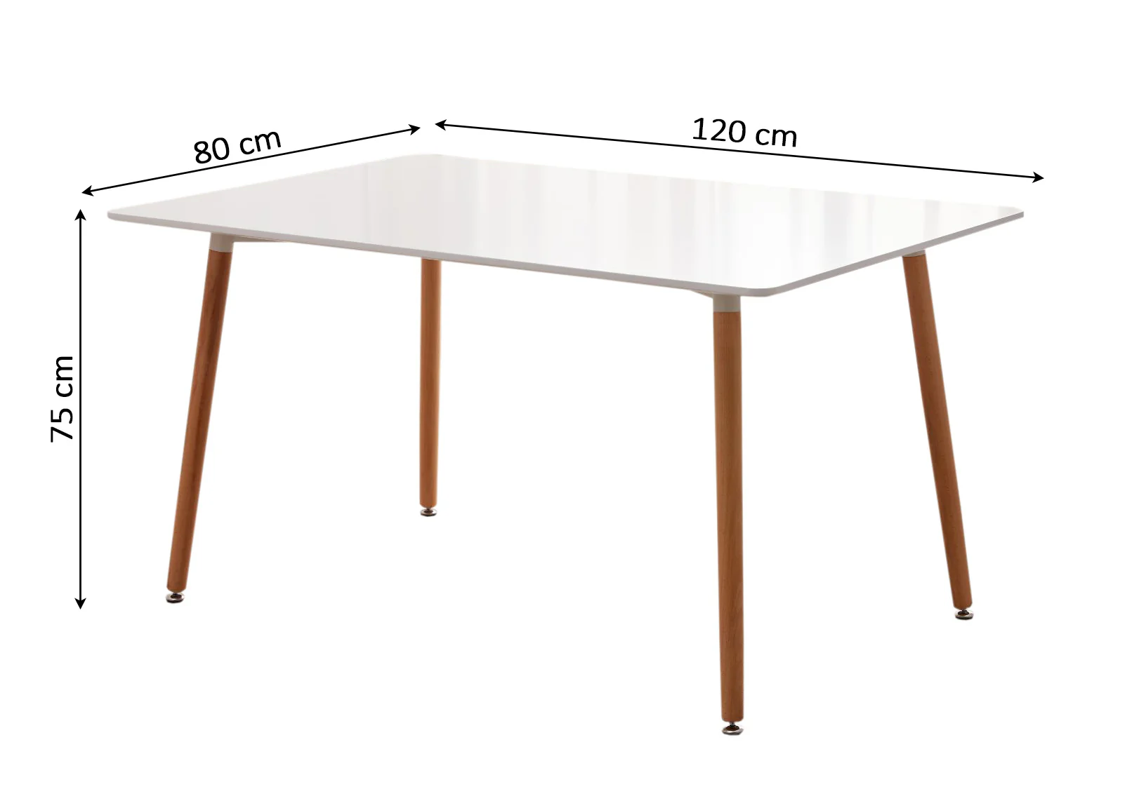Mesa Nordica de Comedor o Cocina Moritz 120cm - Image 3