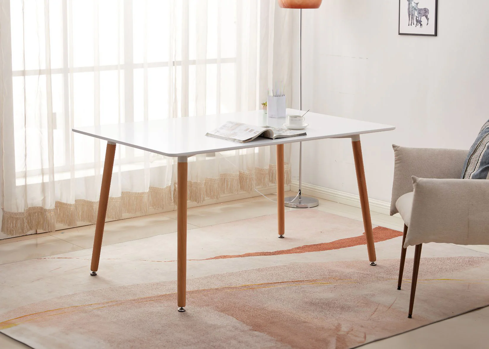 Mesa Nordica de Comedor o Cocina Moritz 140cm - Image 2