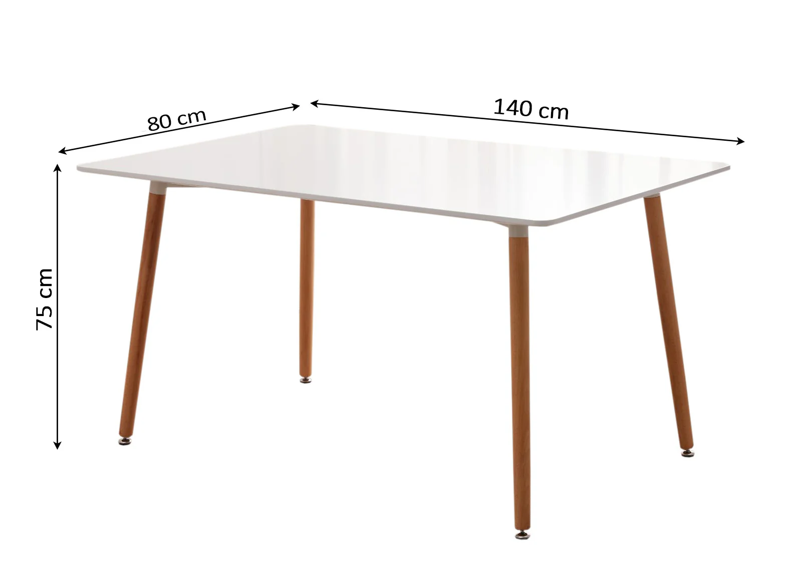 Mesa Nordica de Comedor o Cocina Moritz 140cm - Image 3