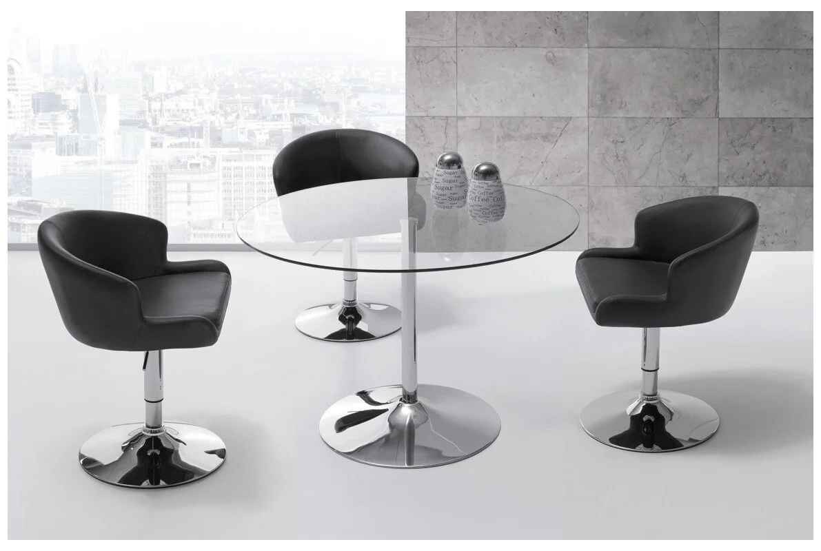 Mesa Redonda de Cristal Templado 90cm. Comedor o Cocina - Image 2