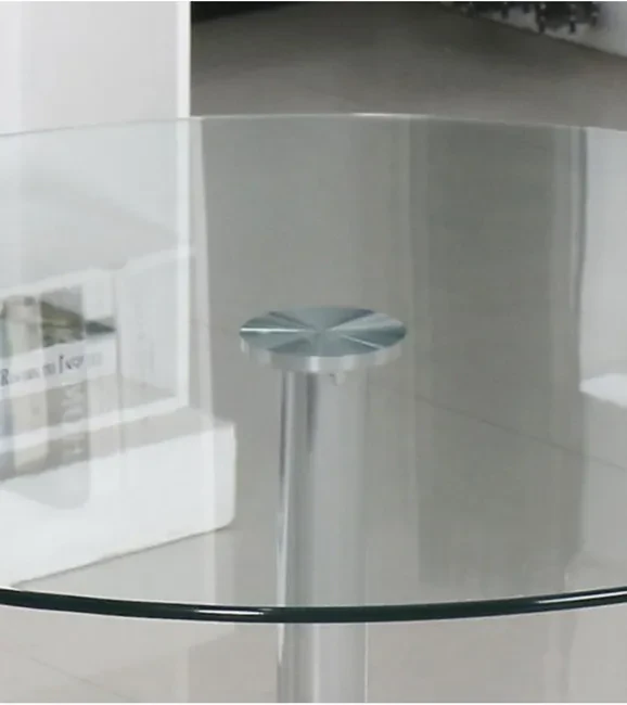 Mesa Redonda de Cristal Templado 90cm. Comedor o Cocina - Image 4