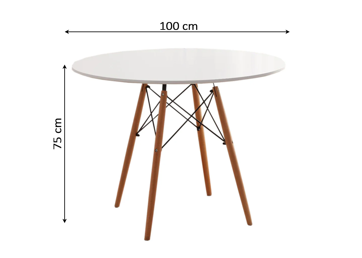 Mesa Redonda Nordica 100cm. Comedor o Cocina - Image 3