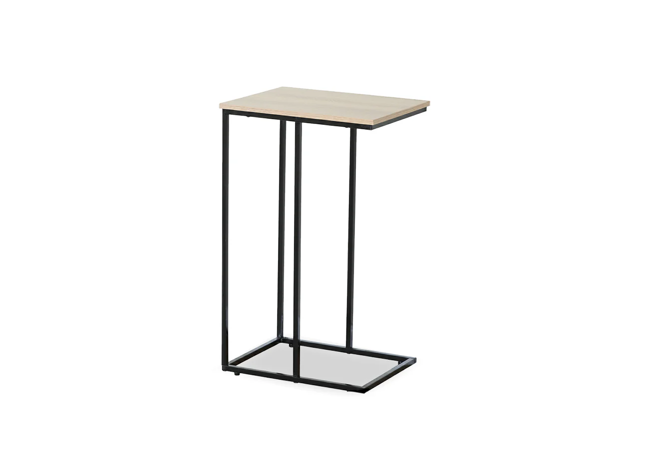 Mesa Auxiliar Lateral en Madera y Metal Nancy, Estilo Industrial - Image 2