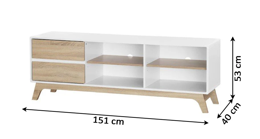 Mueble Bajo TV DN Cabinet 2 Cajones - Image 3