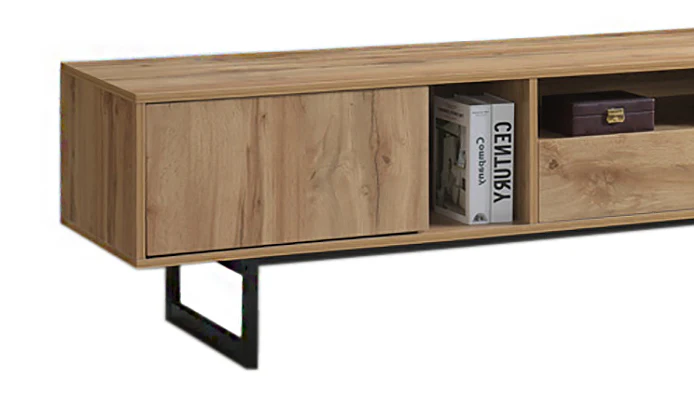 Mueble TV Industrial 2 Puertas y 1 Cajon - Image 5