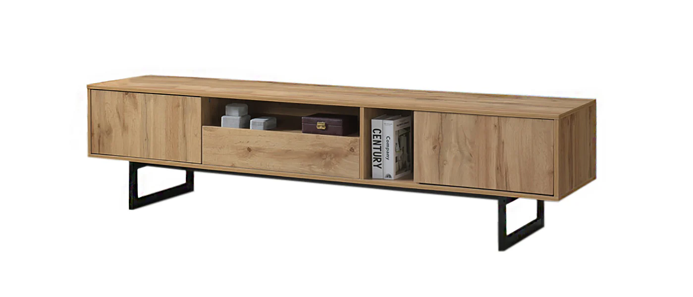 Mueble TV Industrial 2 Puertas y 1 Cajon - Image 6
