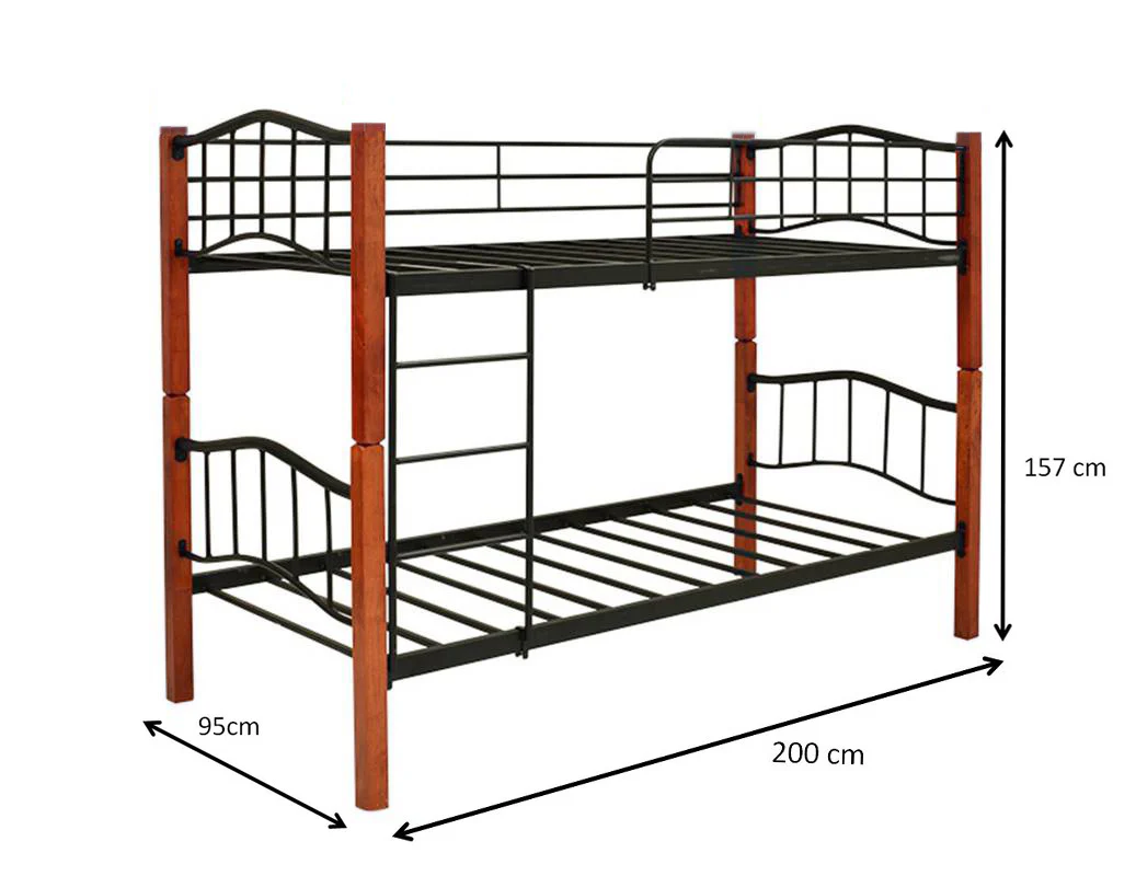 Oferta: Litera Doble Cama 90cm de Madera y Metal+ 2 Colchones - Image 4