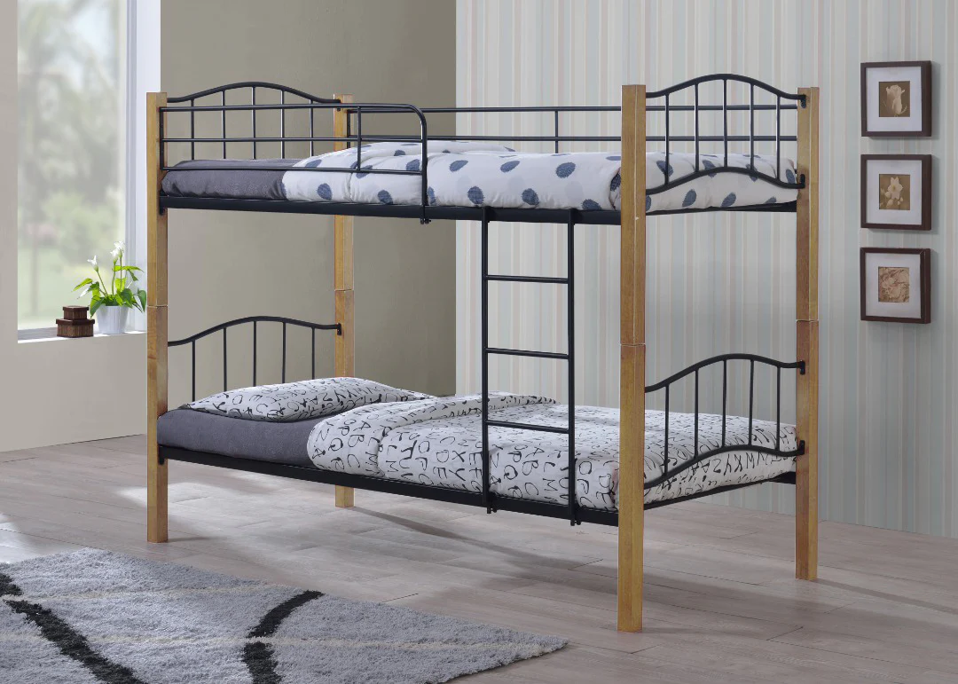 Oferta: Litera Doble Cama 90cm de Madera y Metal+ 2 Colchones - Image 5