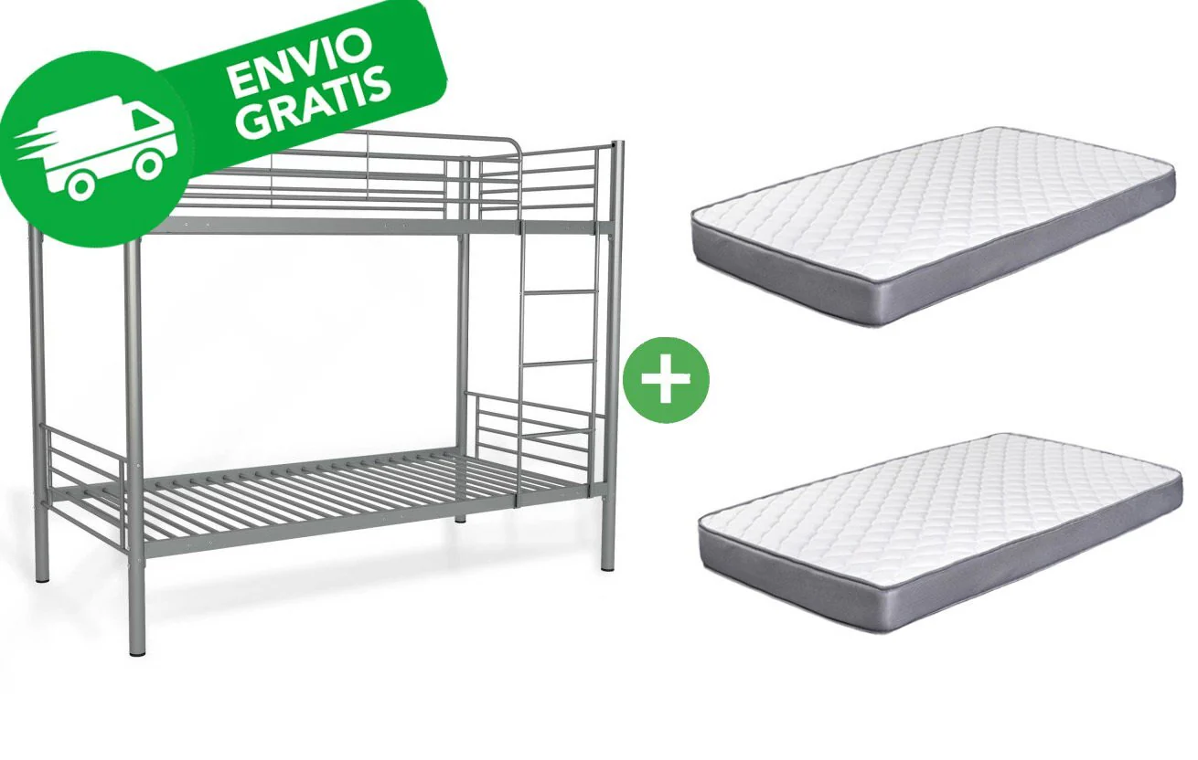 Oferta: Litera Metalica Doble Cama 90cm + 2 Colchones - Image 3