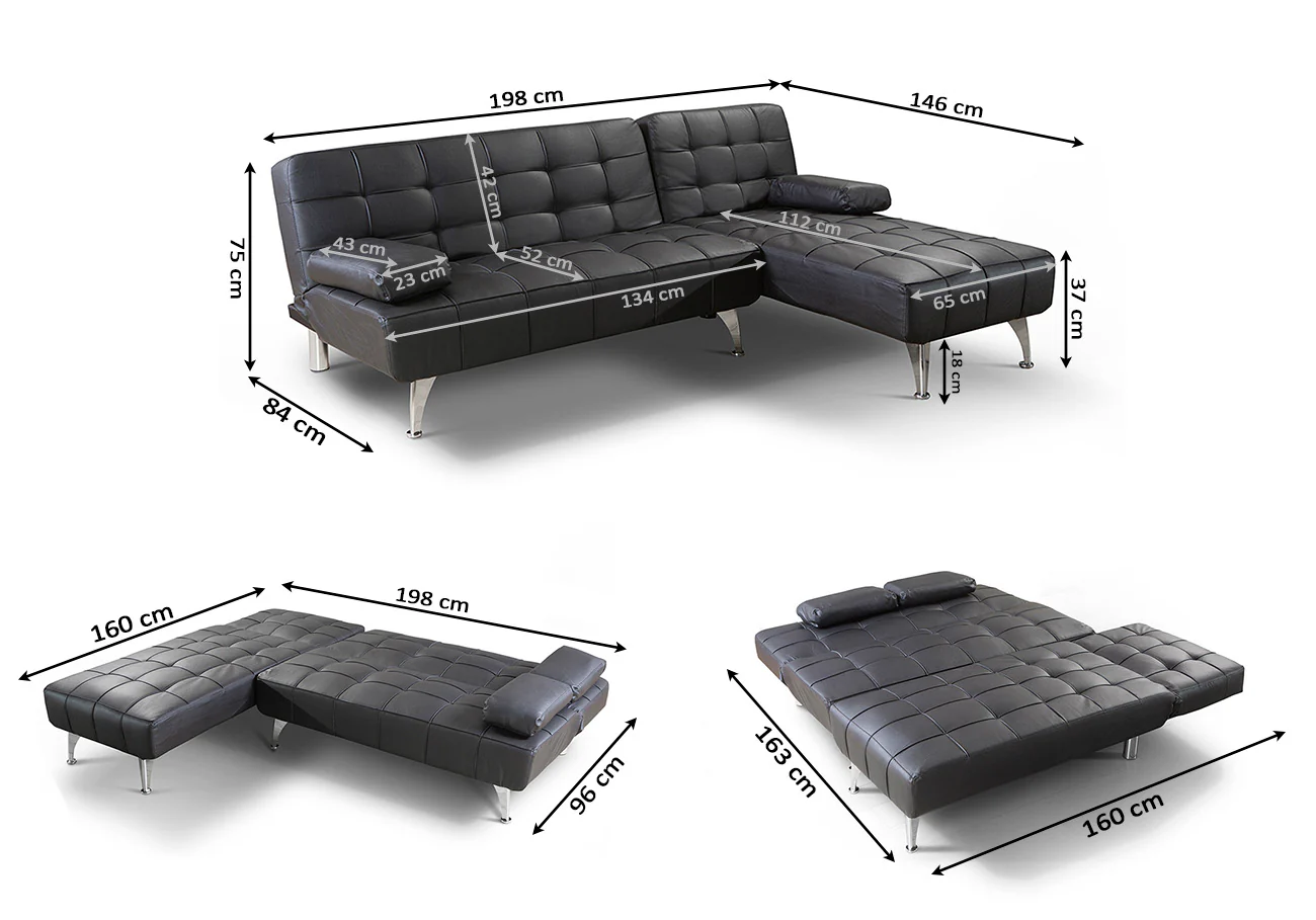 Oferta: Sofa Cama Chaise Longue XS + Mesa de Centro Elevable - Image 3