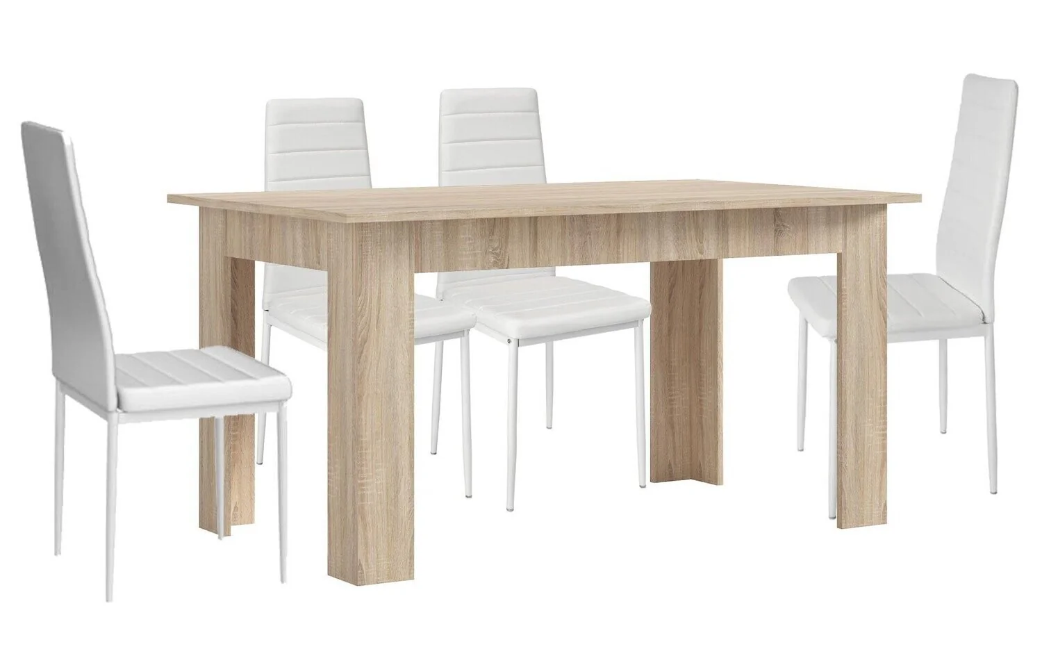 Pack Mesa de Comedor o Cocina + 4 Sillas en Polipiel/metal - Image 12