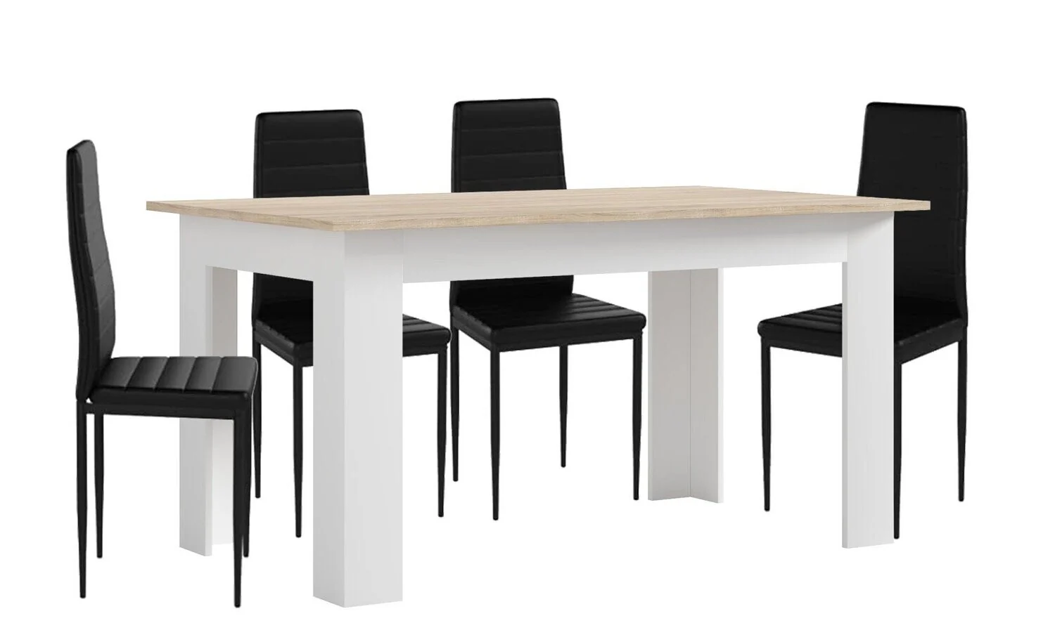 Pack Mesa de Comedor o Cocina + 4 Sillas en Polipiel/metal - Image 15