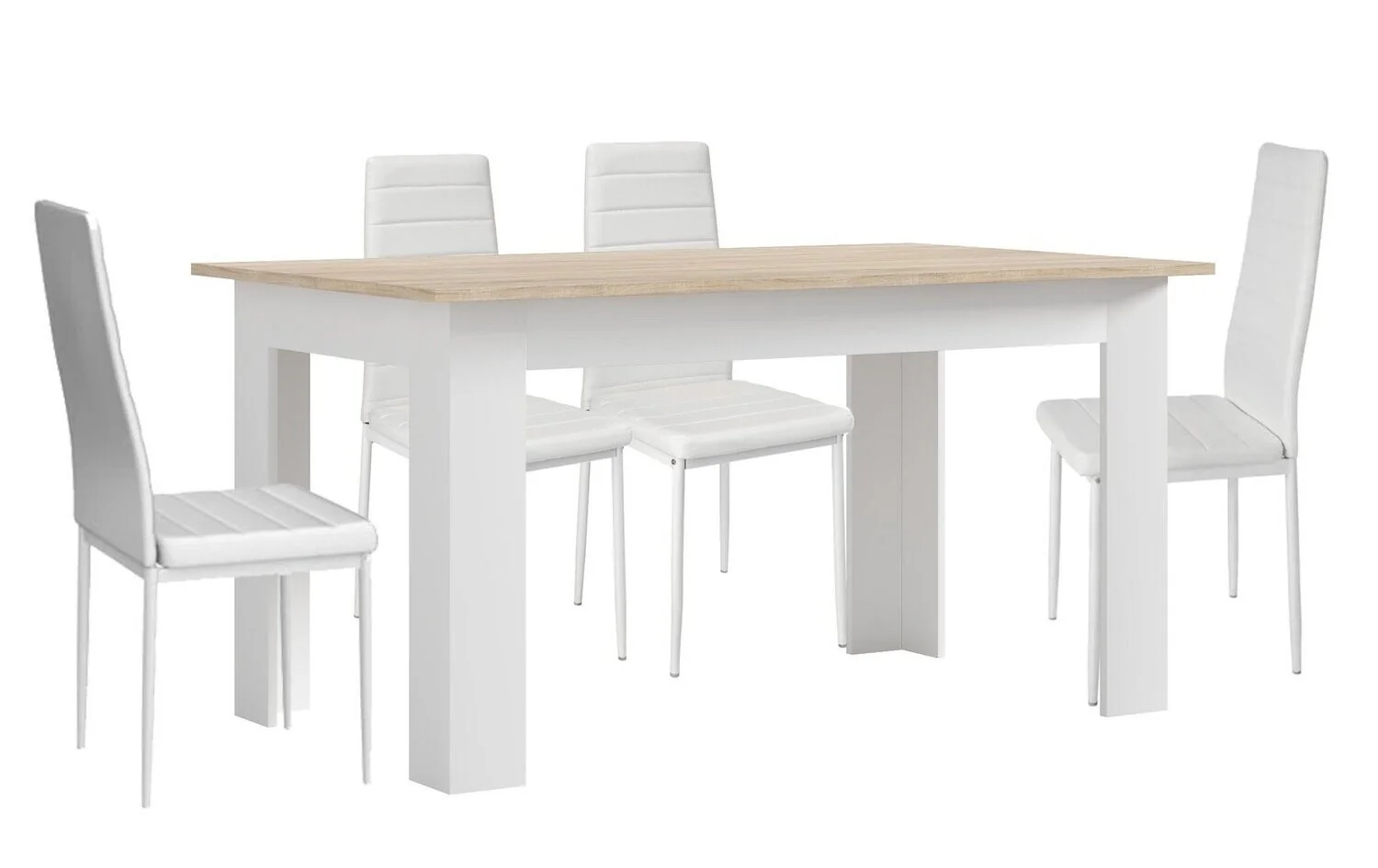 Pack Mesa de Comedor o Cocina + 4 Sillas en Polipiel/metal - Image 16