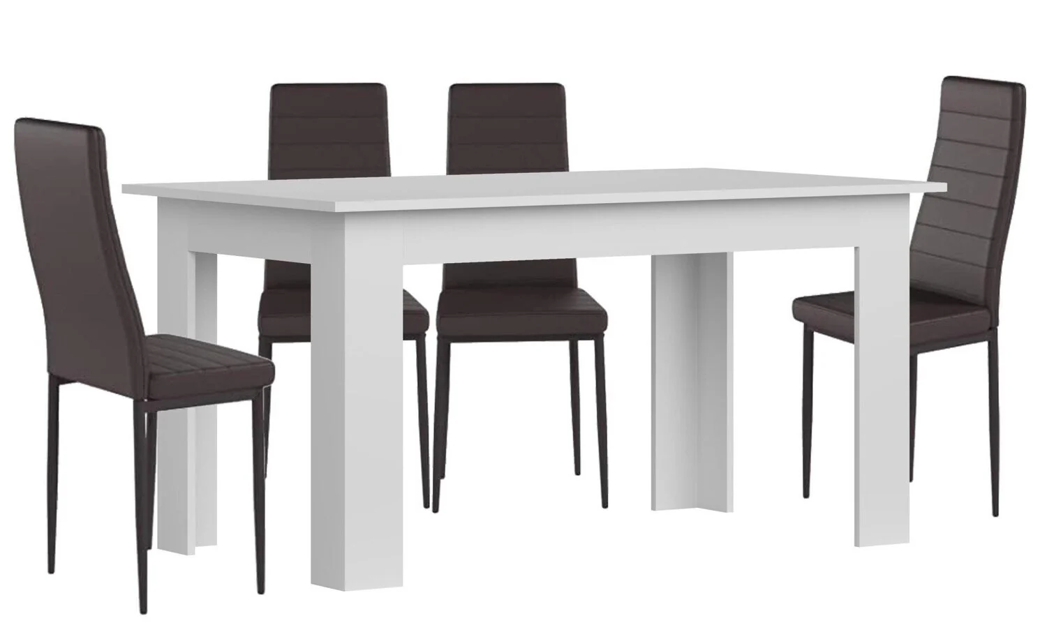 Pack Mesa de Comedor o Cocina + 4 Sillas en Polipiel/metal - Image 6