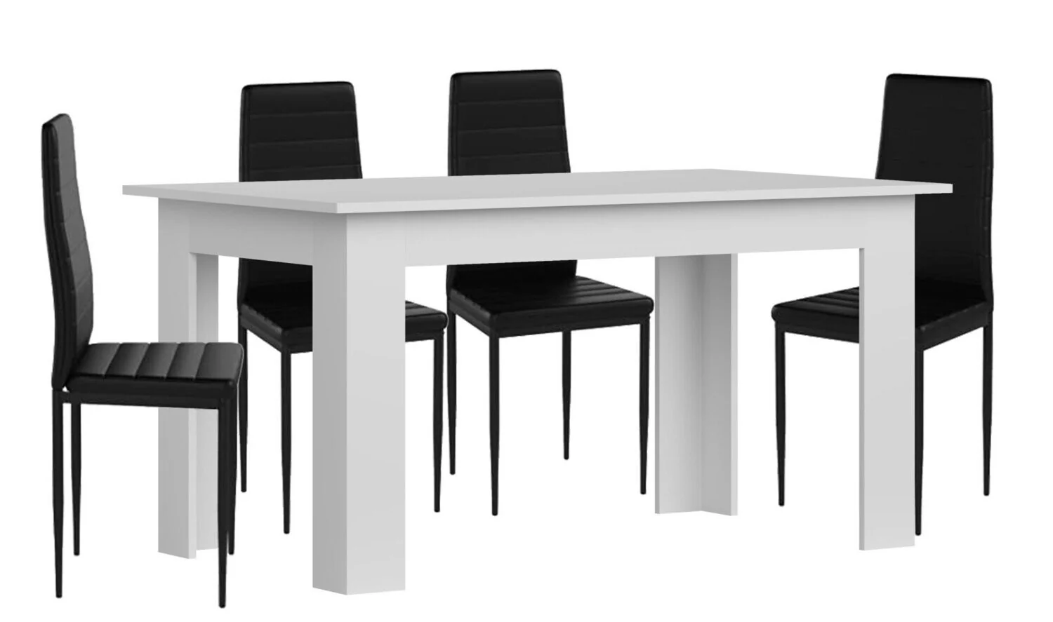 Pack Mesa de Comedor o Cocina + 4 Sillas en Polipiel/metal - Image 7