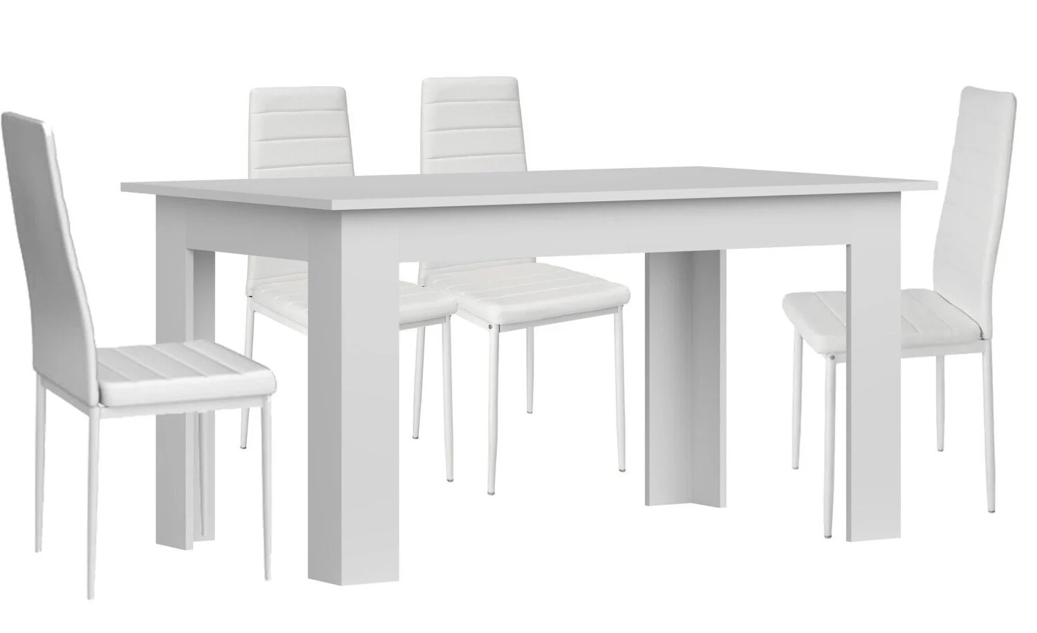 Pack Mesa de Comedor o Cocina + 4 Sillas en Polipiel/metal - Image 8