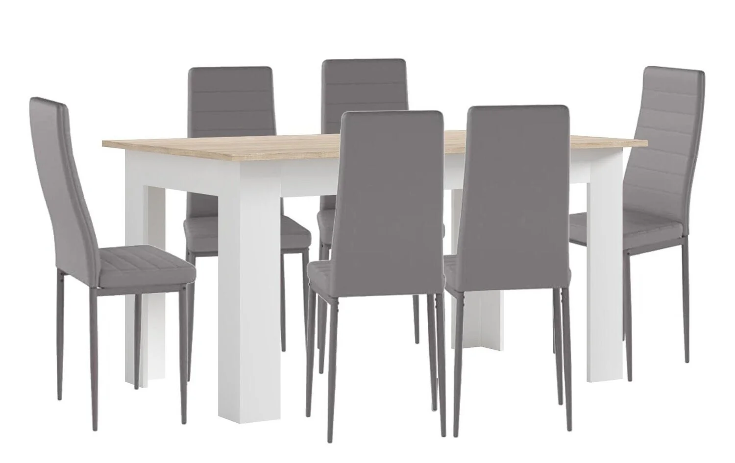 Pack Mesa de Comedor o Cocina + 6 Sillas en Polipiel/metal - Image 10