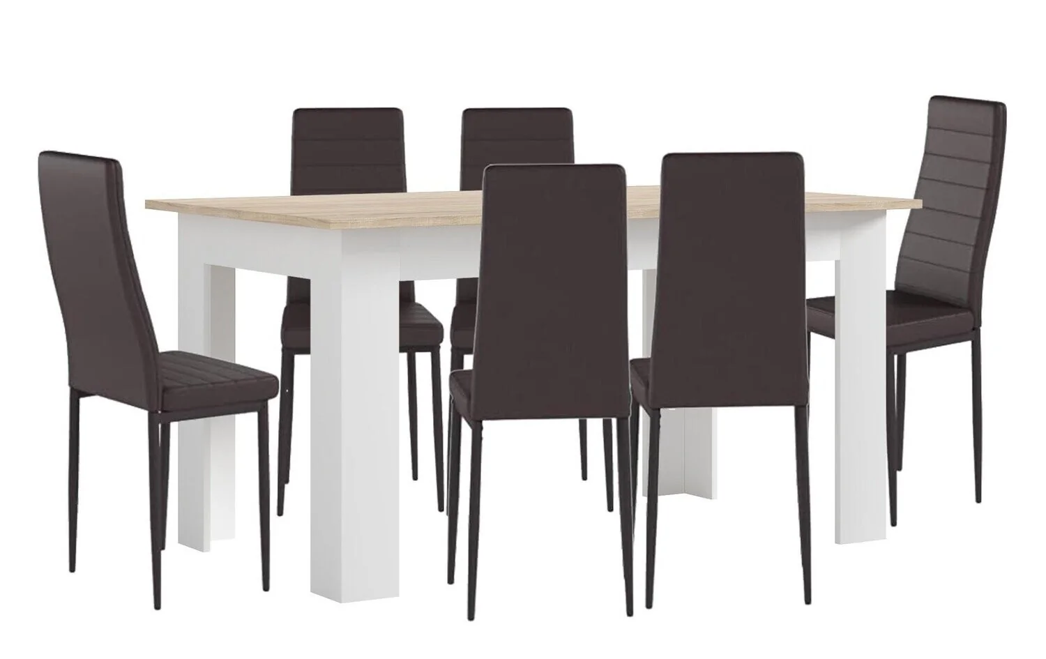 Pack Mesa de Comedor o Cocina + 6 Sillas en Polipiel/metal - Image 11