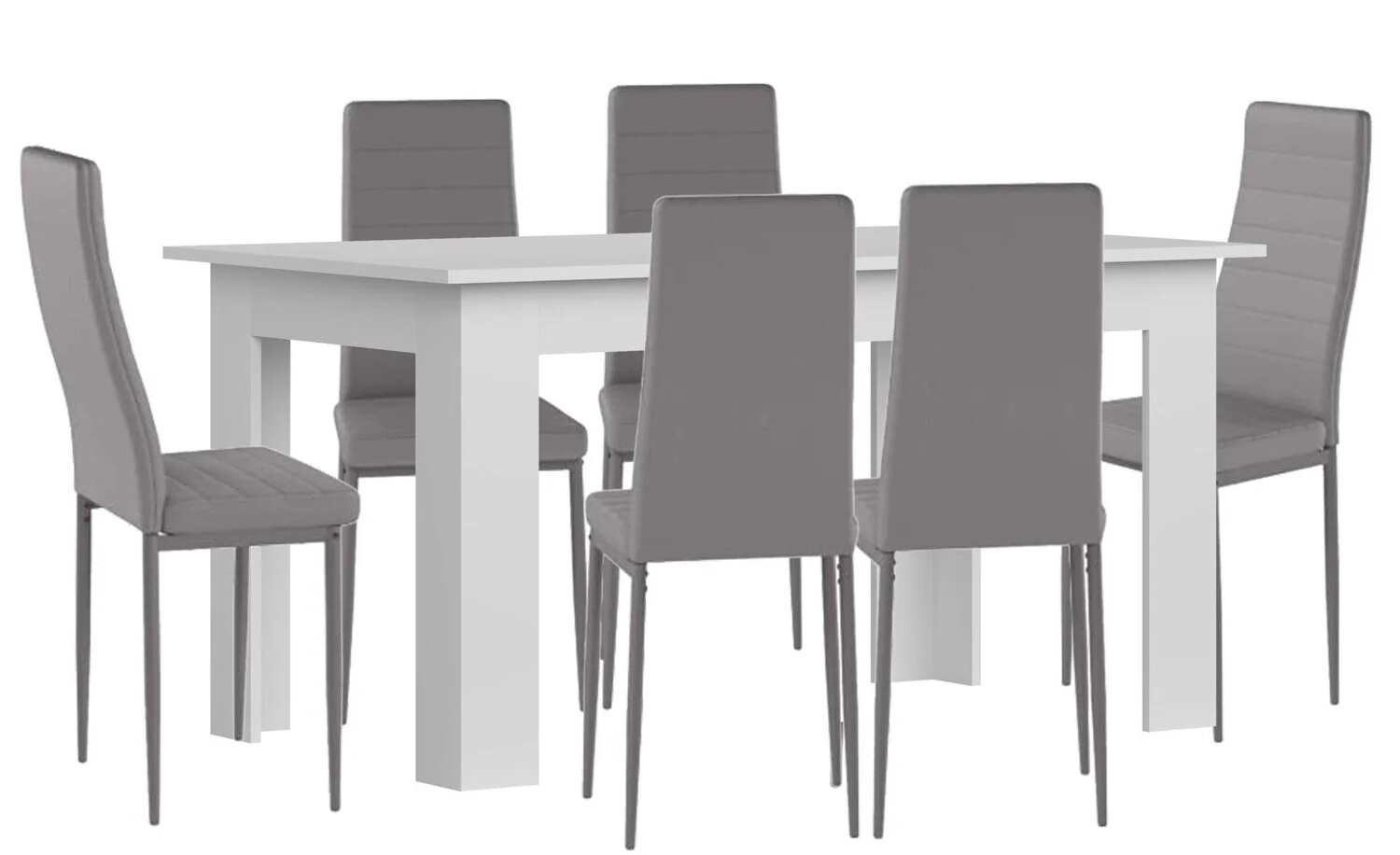 Pack Mesa de Comedor o Cocina + 6 Sillas en Polipiel/metal - Image 14