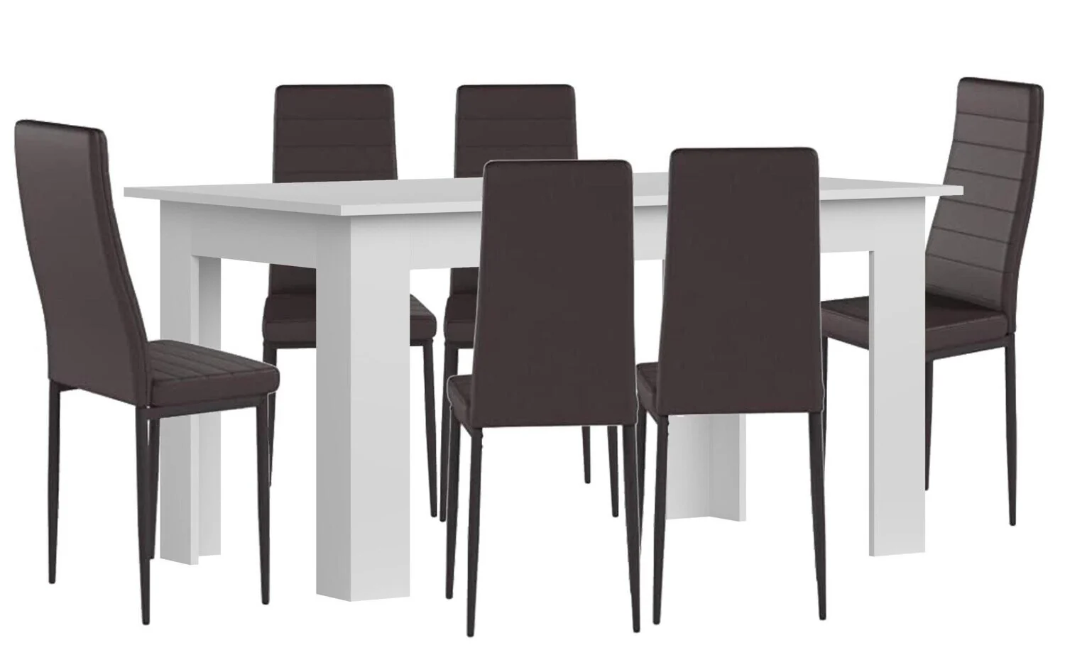 Pack Mesa de Comedor o Cocina + 6 Sillas en Polipiel/metal - Image 15