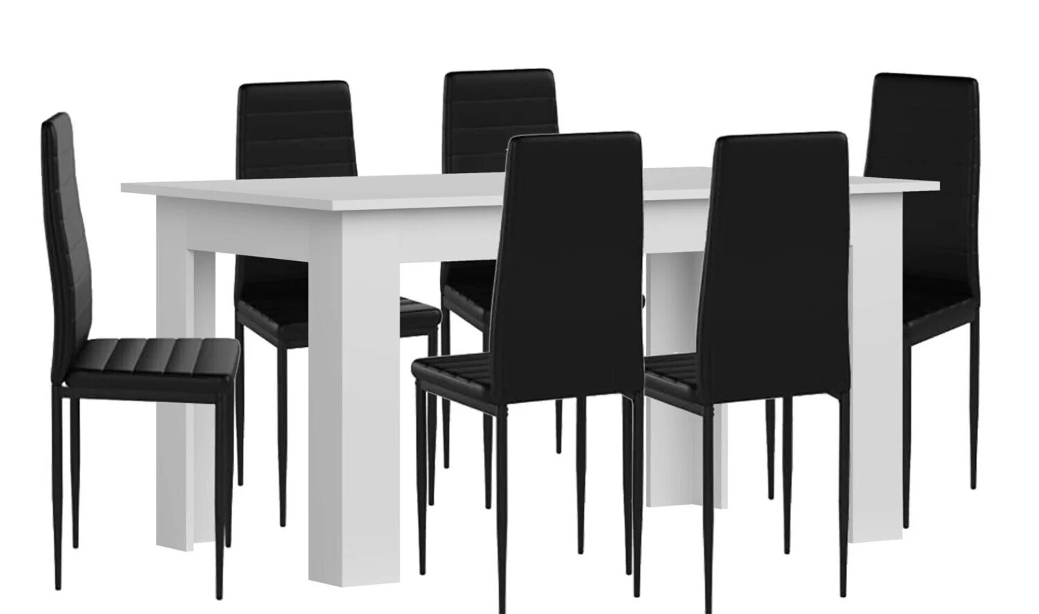 Pack Mesa de Comedor o Cocina + 6 Sillas en Polipiel/metal - Image 17