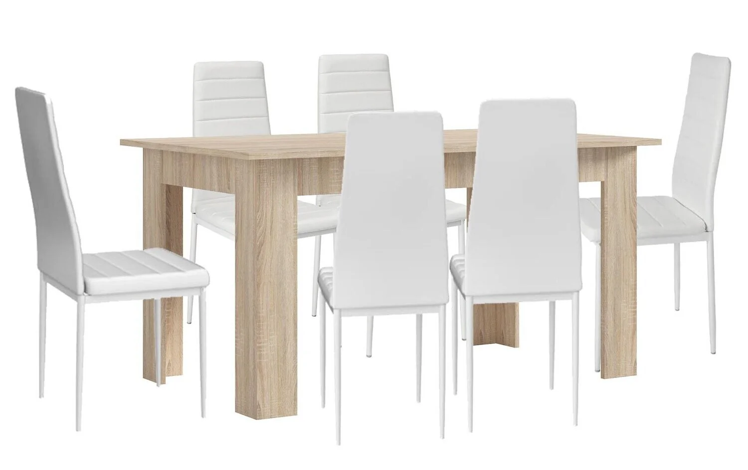 Pack Mesa de Comedor o Cocina + 6 Sillas en Polipiel/metal - Image 8