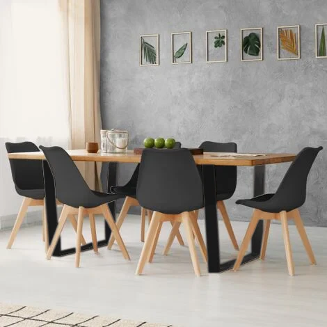 Pack Mesa de Comedor o Cocina Madera Maciza 160cm + Sillas Nordic - Image 5