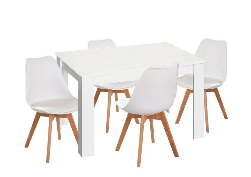 Pack Mesa Extensible de Comedor o Cocina + 4 Sillas Nordic - Image 2