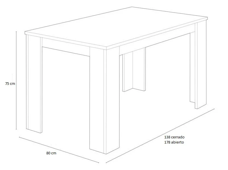 Pack Mesa Extensible de Comedor o Cocina + 4 Sillas Nordic - Image 4