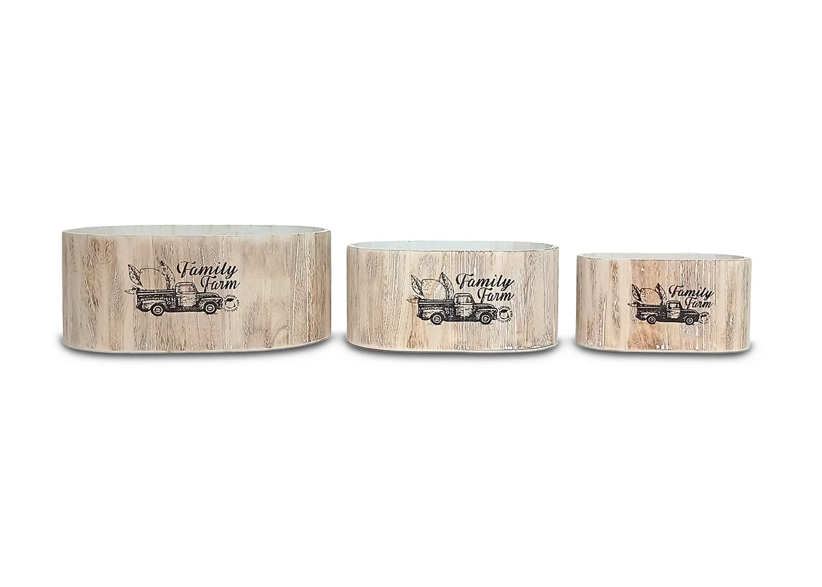 Set de 3 Cajas Estilo Madera Apilables. Almacenaje Decorativo - Image 5