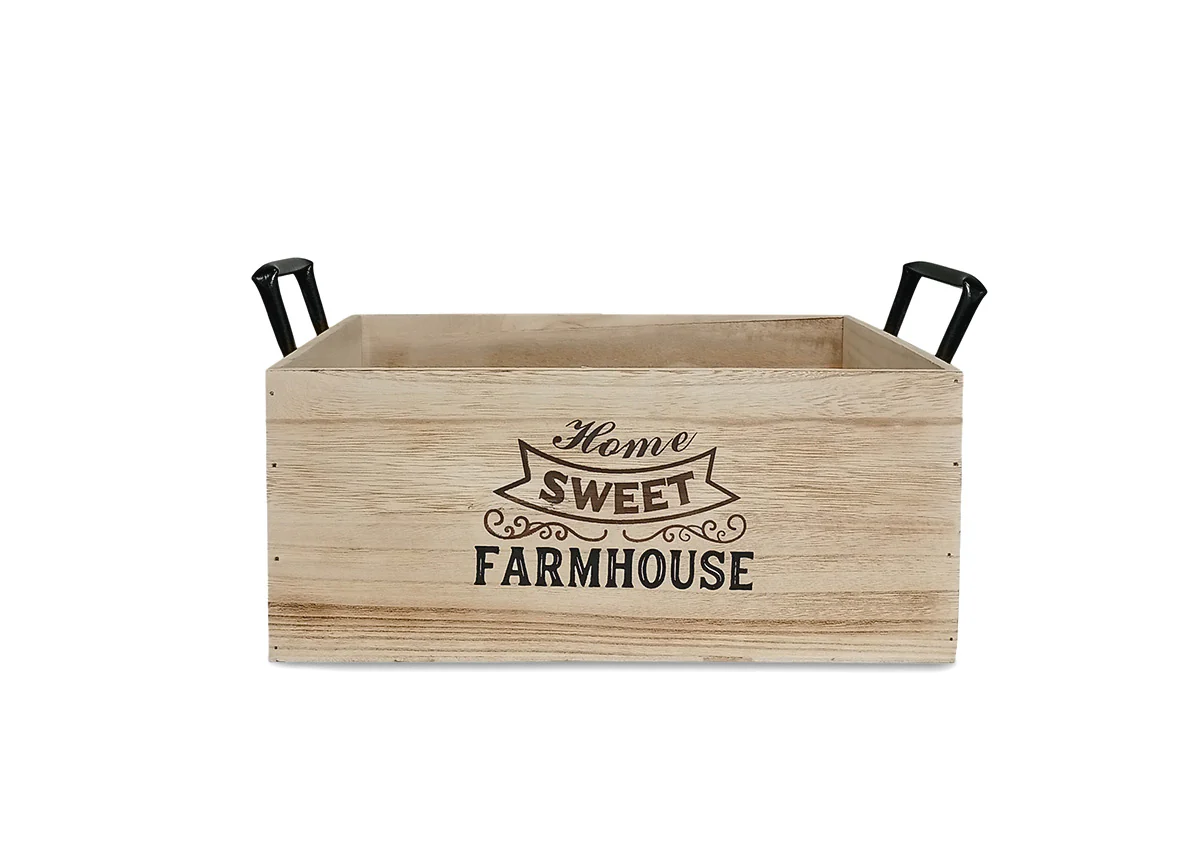 Set de 3 Cajas Estilo Madera Rectangular. Almacenaje Decorativo - Image 3