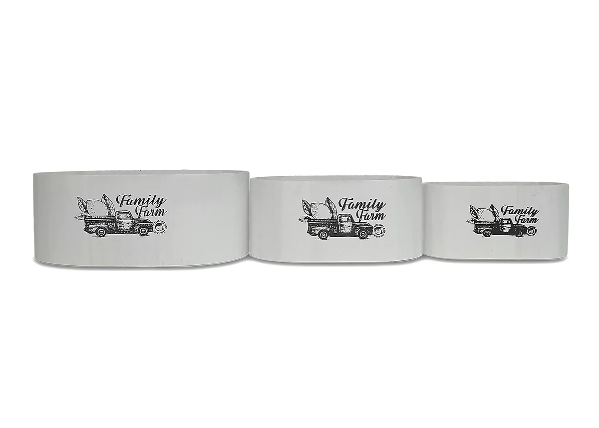 Set de 3 Cubos Estilo Madera. Almacenaje Decorativo - Image 4
