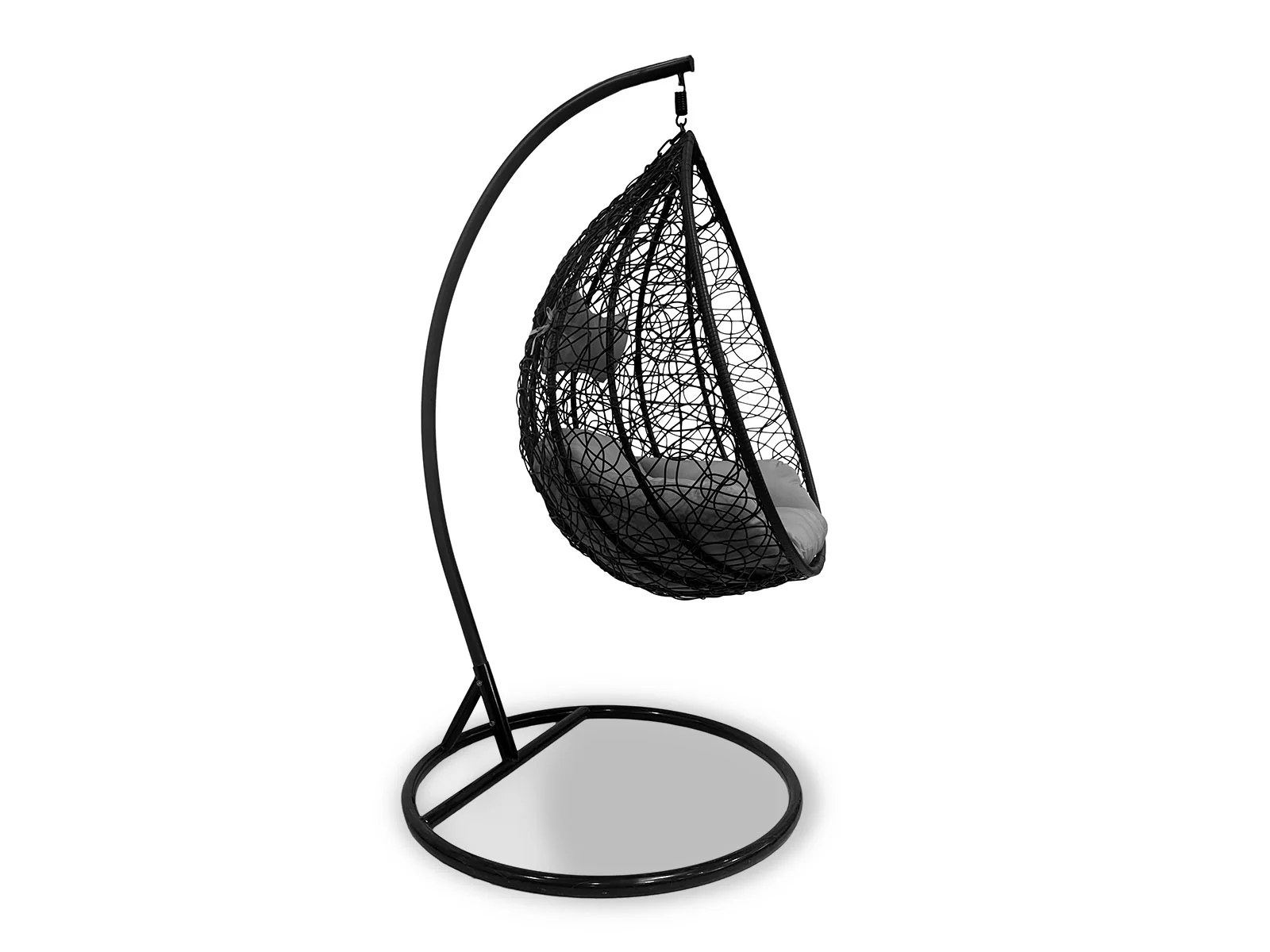 Silla Mecedora Gris. Cesta Colgante. Muebles de Jardin y Terraza - Image 4