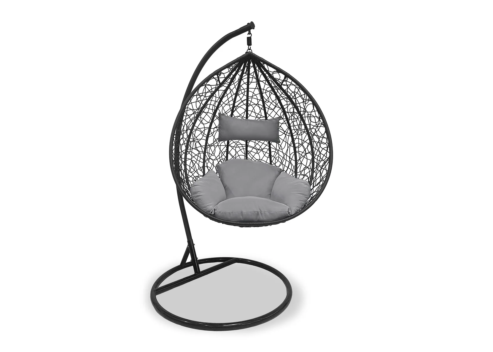 Silla Mecedora Gris. Cesta Colgante. Muebles de Jardin y Terraza - Image 7