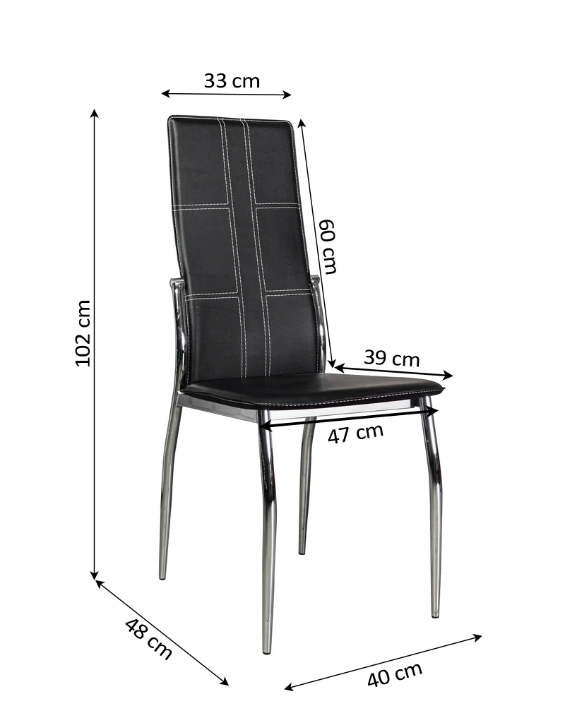 Silla de Comedor en Polipiel/Metal - Image 3